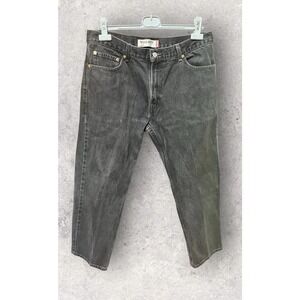 Levi's Jeans‎ 505 Mens 36 x 30 Regular Fit Black 5 Pockets Straight Leg